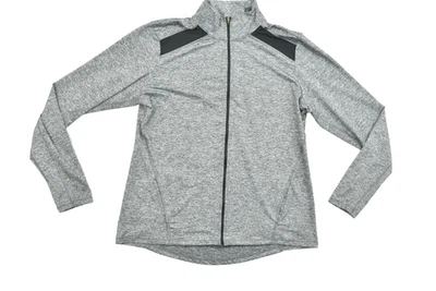 Champion Women's Gray Heather Quarter Zip Running Jacket Regular Size XXL - Image 1 of 4