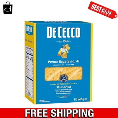 Pasta de sémola - Penne Rigate No. 41, 16 oz - auténtico sabor italiano Foto 1 de 4