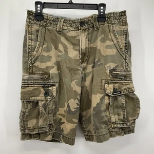 Quiksilver Men’s Camo Cargo Shorts 32 Paratrooper Military Utility Style Y2K - Picture 1 of 15