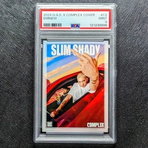 2024 G.A.S. Trading Card X Complex Cover Art #C2 Eminem PSA 9 MT SLIM SHADY - Bild 1 von 2