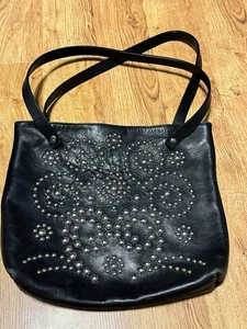 Seltene Vintage Schultertasche 90er Dolce und Gabanna Leder Nieten - Bild 1 von 16