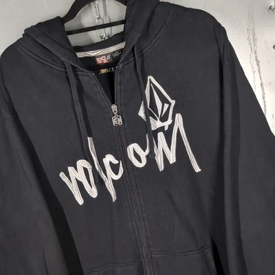 Sudadera con Capucha Volcom Stone Cremallera Grunge Skate Surf Spellout De Colección Y2K Grande Foto 1 de 4