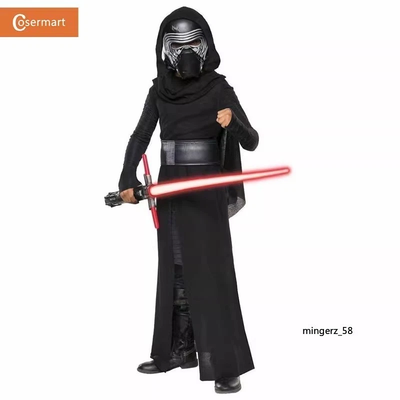 Niños Star Wars Kylo Ren/Ben Solo Disfraz Juegos con disfraces Trajes Halloween Conjunto completo Regalo Foto 1 de 4