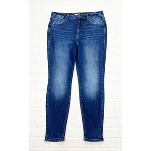 Pantalones de mezclilla Maurices Everflex de tiro alto súper ajustados azules talla 16 cortos - Imagen 1 de 5