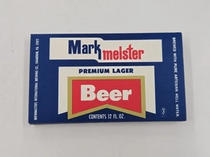 Vintage Lot Of 100 Markmeister Unused Beer Bottle Labels. Shamokin, PA - Picture 1 of 4