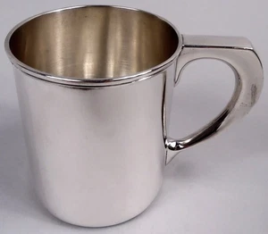 Tiffany Becher 4104B Antik Taufe Baby Tasse Amerikanisch Sterlingsilber - Bild 1 von 6