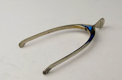 Pinzas de azúcar inglesas Birmingham Wishbone 1905 William Hair Haseler Foto 1 de 4