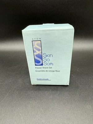 Conjunto de barbear descartável Avon Skin So Soft Flower - Imagem 1 de 4