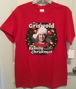 National Lampoon Clark W Griswold Christmas Vacation Red T-Shirt Mens Size M NWT - Picture 1 of 11