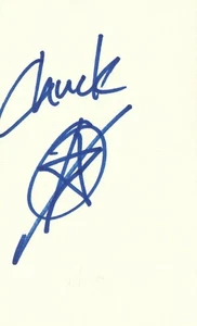 Chuck No Star Bassist The Vapids Rock Band Music Autographed Signed Index Card - Picture 1 of 1