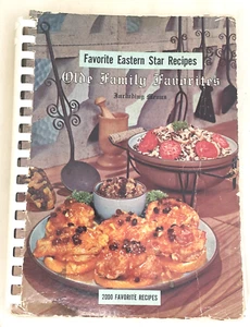 Vtg 1965 Cookbook Favorite Eastern Star Recipes 2000 Olde Family Favorites Menus - Picture 1 of 16