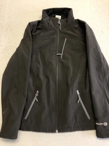 Free Country Jacket Womens Medium Black Softshell Outdoor Hiking Walking Fleece - Picture 1 of 5