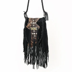 AD American Darling Bandolera Pelo Grano Completo Cuero Genuino Western Mujeres - Imagen 1 de 7
