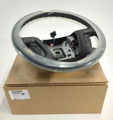 Nuevo volante de cuero genuino GM 2007-2017 Acadia Enclave negro sin calefacción OEM Foto 1 de 4