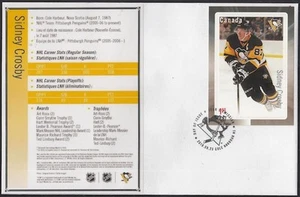 CANADA #2948 NHL SIDNEY CROSBY ON SUPERB HOCKEY CARD STAMP ON FIRST DAY COVER - Picture 1 of 1
