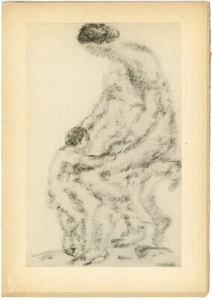 Abraham Walkowitz, "Madre e Hijo" 1913, Cámara Original Trabajo XLIV Colotipo - Imagen 1 de 2