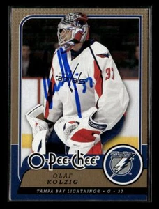 2008-09 O-Pee-Chee #317 Olaf Kolzig IN PERSON AUTO! - Picture 1 of 2