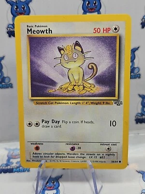 Meowth - 56/64 - Pokemon  Jungle LP - Image 1 of 3