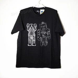 KAWS x Warhol UNIQLO UT Black Graphic T-Shirt US Gr. L (JP Gr. XL) NEU mit Etikett - Bild 1 von 4