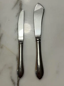 Leonard Towle Knife Serving Butter Cheese Set Of 2 Cutlery Utensils - Picture 1 of 5