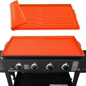 36 Zoll Silikon Grillplatte Abdeckung Lebensmittelqualität Grill Kochen Schutzhülle für Schwarz - Bild 1 von 13