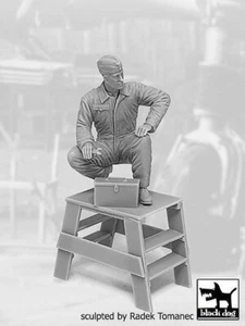 Perro Negro 1/32 Personal Mecánico Alemán de la Luftwaffe 1940-1945 Segunda Guerra Mundial No.6 F32124 - Imagen 1 de 1