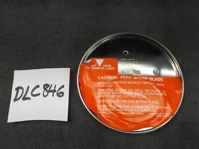 NOS Cuisinart DLC-846 Food Processor Disc Blade Attachment Vintage 1980 Kitchen - Image 1 of 4