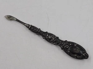 Antique Sterling Silver Ornate Cuticle Pusher. Unbranded - Picture 1 of 7
