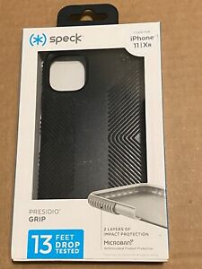 New Speck Presidio Grip Case for iPhone 11/XR Black, 13ft Drop Protection Skin
