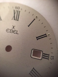 Esfera blanca EBEL con marcadores de hora romanos negros 25,30 mm de diámetro - Imagen 1 de 4