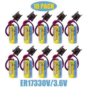 10X ER17330V/3.6V MR-BAT Mitsubishi A6BAT PLC Battery for FANUC CNC System Power - Picture 1 of 7