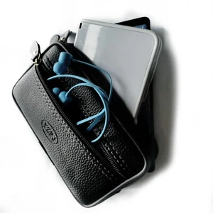 Samsung Galaxy Z Fold 6 Pouch Mobile Wallet Zipper Case Black Holster - Picture 1 of 9