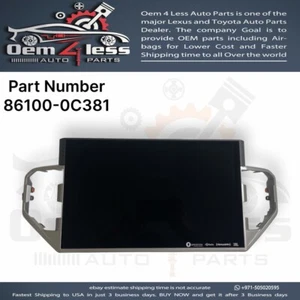 TOYOTA TUNDRA RADIO AUDIO RECEIVER HEAD DISPLAY JBL 2022 TO 2024 86100-0C381 - Picture 1 of 9
