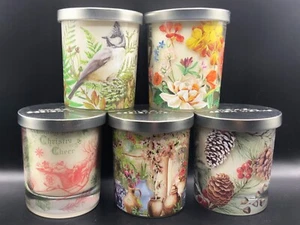 Michel Design Works 7.4oz 30h Candle Jars + Lid Tuscan Terrace, Poppies Posies+ - Picture 1 of 33