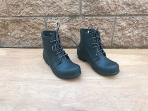 hunter lace up ankle boots