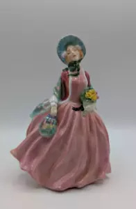 Estatuilla Royal Doulton Dalton flores miel dama hueso China - Imagen 1 de 10