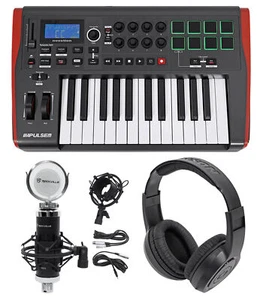 Novation IMPULSE 25 Ableton Live 25-Key USB Keyboard Controller+Mic+Headphones - Picture 1 of 11