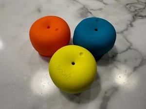 BOON Snug Silicone Sippy Straw Lids Set of 3 EUC - Picture 1 of 2