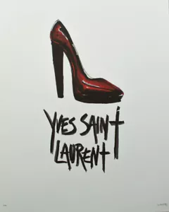 Fairchild Paris Red Heel YSL Yves Saint Laurent Wall Art Print - Picture 1 of 1