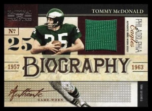2009 Playoff National Treasures Biografie Materialien Signatur Tommy McDonald - Bild 1 von 2