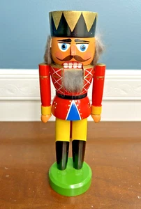 German Nutcracker Hodrewa Rothenthal 10" Soldier w/Rabbit Fur *READ - Picture 1 of 13