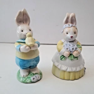 Vintage Applaus Ostern Hase Hase Salz und Pfefferstreuer - Bild 1 von 5