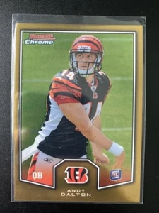 Insertos de vista previa Bowman Chrome Rookie 2011 #BCR13 Andy Dalton Bengals - Imagen 1 de 2