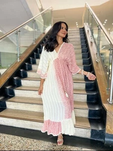 Vestido Estampado Para Mujer, Vacaciones De Verano, Vestido Largo Casual. - Picture 1 of 1