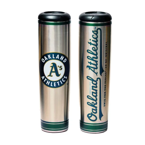 Oakland Athletics 20oz. Metal Bat Tumbler Cover