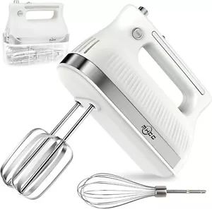 MHCC 5-Speed Electric Hand Mixer with Snap-On Storage Case and 3Pcs Beaters Acc - Picture 1 of 8