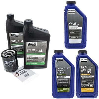 Polaris PS-4 Full Service Oil Change Kit Filter Sportsman 600 800 Ranger 700 XP - Image 1 of 4