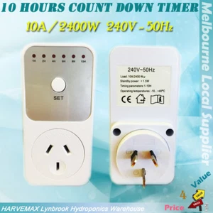 AU Plug 10A 240V 2400W Countdown Timer For Mobile Phone Charger Heater Appliance - Picture 1 of 1