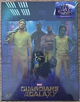 Novamedia NE#015 Guardians of the Galaxy 3D+2D Steelbook Blu-Ray Full Slip B NEW - Image 1 of 4