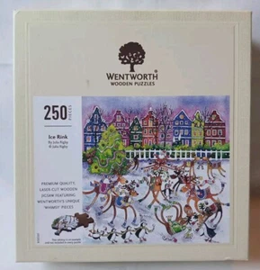 Wentworth Ice Rink Julia Rigby 250 Piece Jigsaw Puzzle Comic Christmas Rare 2 - Picture 1 of 20